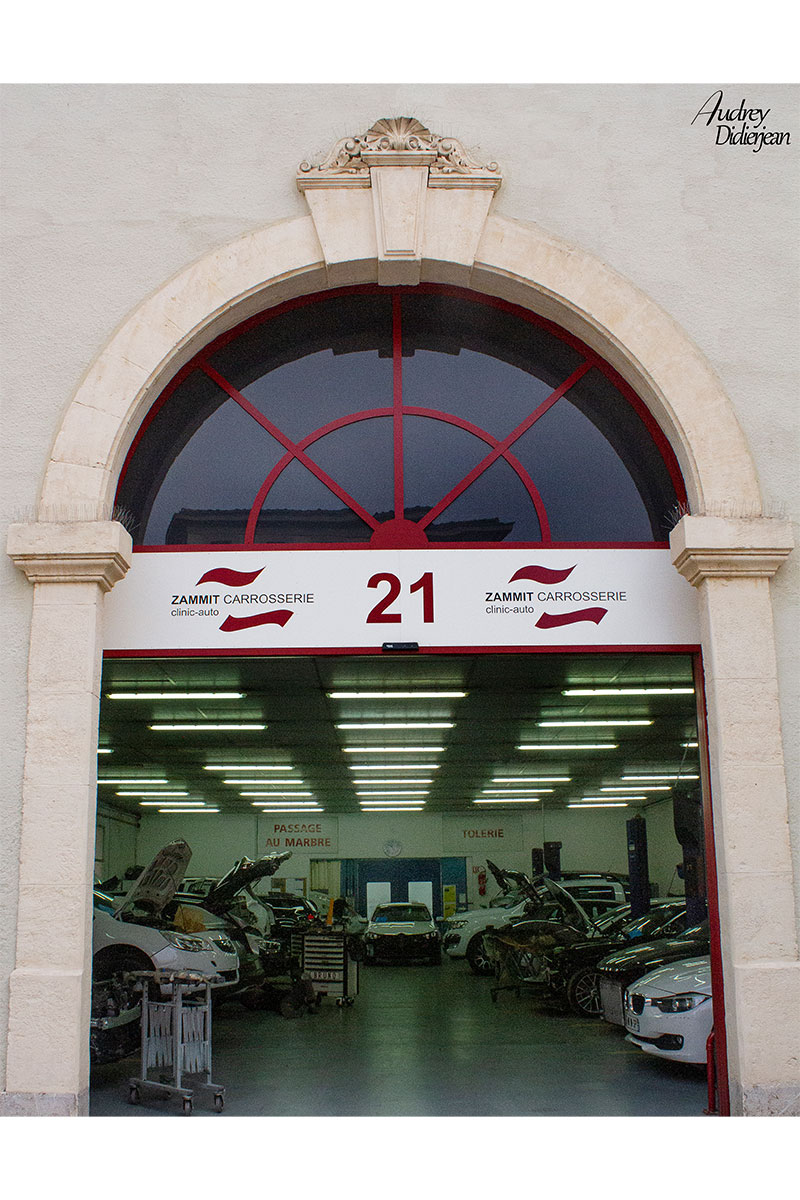 devanture garage montpellier